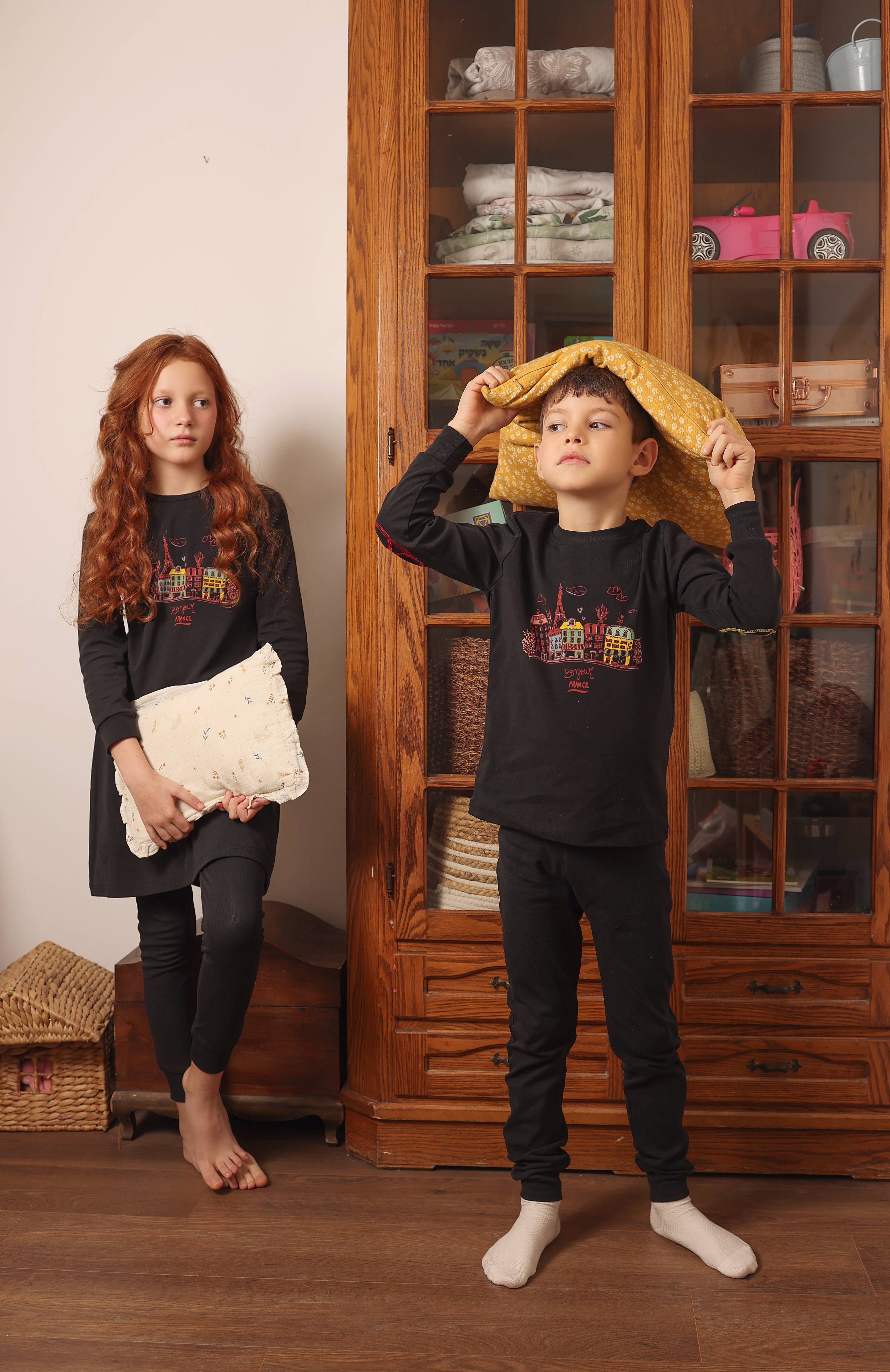 פיג'מה בנות הדפס (462)